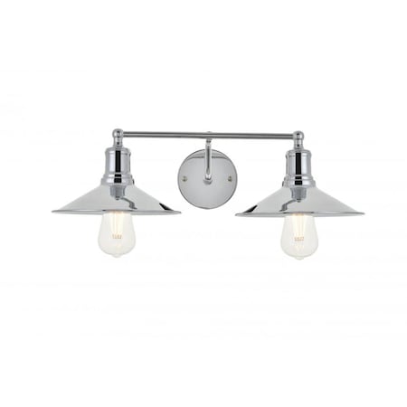 Cling Etude 2 Light Chrome Wall Sconce CL3477483